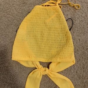 forever 21 yellow halter top